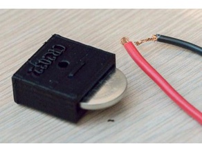 pile cr2032 titulaire de l'électronique la batterie boîte support 3d print model - Mito3D