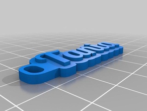 tania Schlüsselanhänger kundengebundene 3d print model - Mito3D