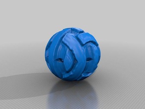 sonsuz düğüm top sanat organik 3d print model - Mito3D
