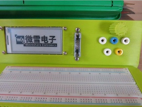 breadboard panel electronics autodesk fusion 360 eink homebrew lcd oled rotary encoder switch tft 3d print model - Mito3D