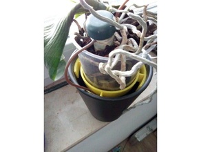 orquídea colgando adaptador de poner sexual maceta plástico en std olla cerámica al aire libre y jardín la 3d print model - Mito3D