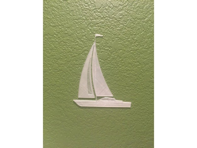 sail boat decor decoration home house household sailboat 3D print model - Mito3D
