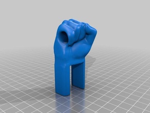 horizontal shelf hand filament guide 3d printer accessories eyelet fist grip sconce 3d print model - Mito3D