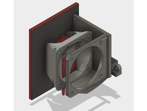cr-10 compatta caldo di fine blocco Stampante 3d parti La stampa condotto della ventola hot end 3d print model - Mito3D