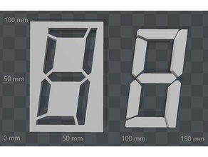 yedi segment ekran büyük elektronik 3d print model - Mito3D