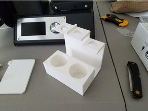 diş macunu, fırçası tutucu banyo düzenlemek Organizatör macunu toothpasteholder 3d print model - Mito3D