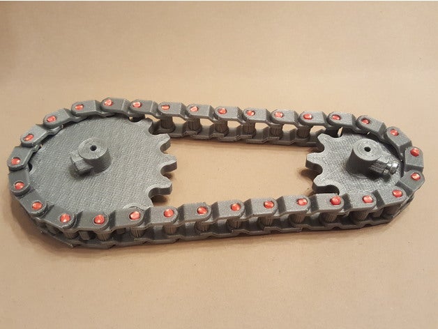 imprimable de la chaîne passe-temps essieu lecteur d'entraînement pignon mécanique 3D print model - Mito3D