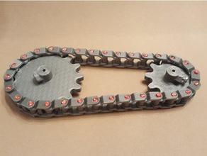 yazdırılabilir zinciri hobi aks zincir sürücü dişli mekanik 3d print model - Mito3D