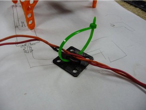 zapstrap anchor electronics cable holder management tie zap strap ziptie 3d print model - Mito3D