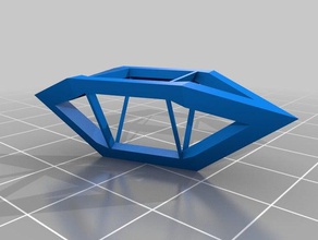 elongated triangular bipyramid gem math art customized 3d print model - Mito3D