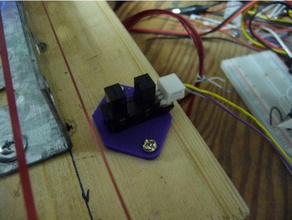 omron clip-in opto montagem eletrônica opto-interupter sensor 3d print model - Mito3D