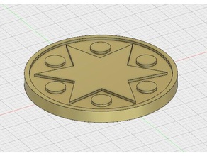 d&d gold coin v1 toys & games 3d print model - Mito3D