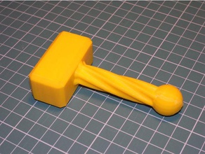 baby-Spielzeug - hammer mechanische Spielzeuge 3d print model - Mito3D