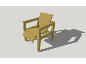 chair sandalye-diorama 3d printing architectural-model cafe diorama diy scale-model 3d print model - Mito3D