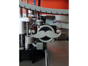 anet a8 fan cover mustache v2 3d printing aneta8 upgrade 3d print model - Mito3D