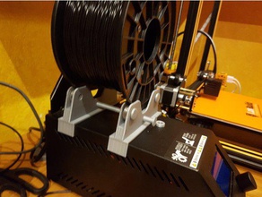 updated creality cr-10 bearing filament spool holder v7 3d printer accessories 608 3d print model - Mito3D
