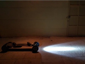 soporte longboard luz bicicleta araç 3d print model - Mito3D