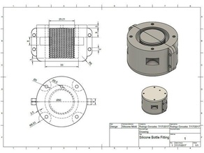 Silizium-Flasche passende Form 3d-Drucker Teile Schimmel 3d print model - Mito3D