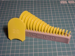 radius measuring toolset hand tools raduis 3d print model - Mito3D