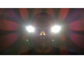 glasses light gadgets led 3d print model - Mito3D