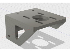 simple z motor bracket 3d printer parts nema nema17 stepper tevo tarantula z-axis 3d print model - Mito3D