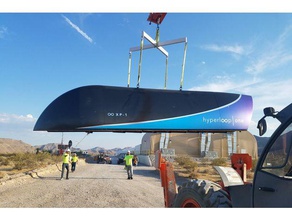 hyperloop one alpha prototype vehicles elon musk high speed transport pod 3d print model - Mito3D