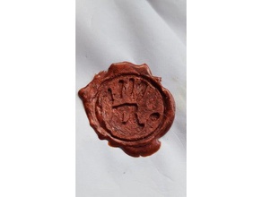 skyrim - dark brotherhood seal household elderscrolls elder scrolls letter letters wax stamp 3d print model - Mito3D
