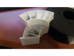 spool drawer organizer divided tool holders & boxes drawers filament-spool filament 3d print model - Mito3D