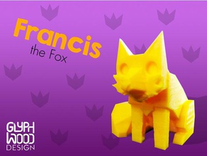 francis fox animals animal cute low poly toy 3d print model - Mito3D