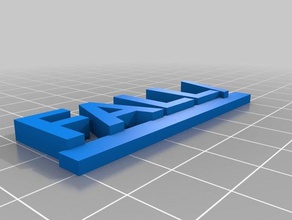 fallen Schlüsselanhänger kundengebundene 3d print model - Mito3D