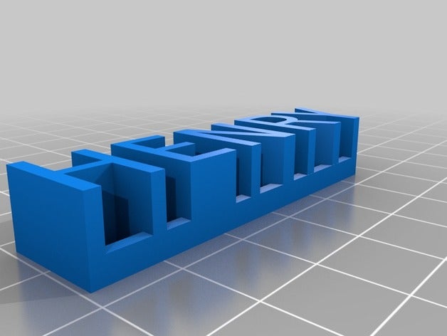 henry heykeller özelleştirilmiş 3D print model - Mito3D