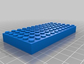 my customized parametric lego brick toy & game accessories 3d print model - Mito3D