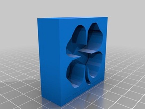 kleeblatt Form Schmuck Schimmel 3d print model - Mito3D