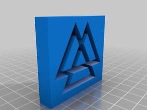 Triaden-symbol Schmuck token 3d print model - Mito3D