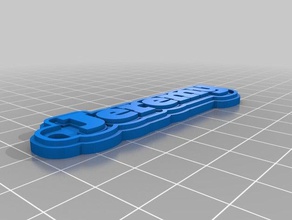 minha personalizado de várias linhas marca jeremy chaveiros 3d print model - Mito3D
