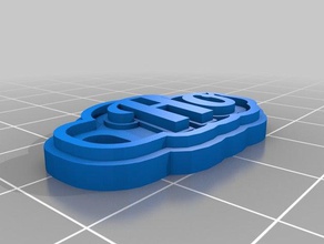 ho chaveiros personalizado 3d print model - Mito3D