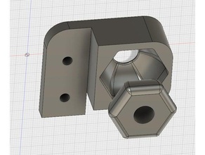 hex bola e tomada eixo z brakcet Impressora 3d de peças 3d print model - Mito3D