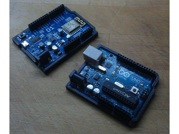 arduino uno taban plakası elektronik aksesuar kutusu durumda 3D print model - Mito3D