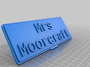 Frau moorcraft office kundengebundene 3d print model - Mito3D