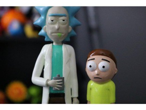 morty smith rick personas adult swim de dibujos animados carácter figura la estatuilla pie juguete 3d print model - Mito3D