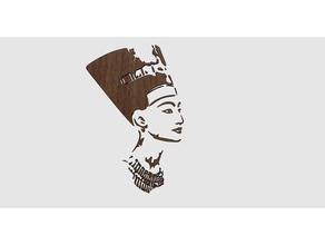 nefertiti heykeller Mısır şablon 3d print model - Mito3D