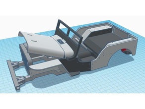 ossum jeep hotrod conversion kit r c Fahrzeuge ossumjeep rc-car rc LKW Fernbedienung 3d print model - Mito3D