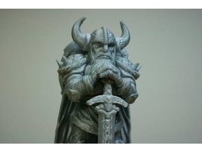 viking savaşçı insanlar 28 mm cüce fantezi minyatür heykel 3d print model - Mito3D