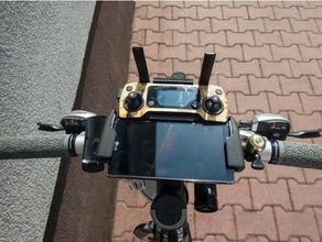 mavic pro remote clamp bike & more r c vehicles bicycle holder control 3d print model - Mito3D