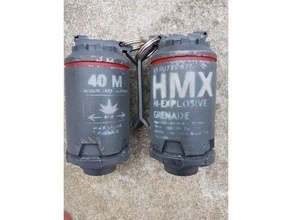 stencils elysium high ex grenade props 3d print model - Mito3D