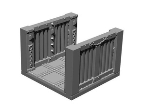prison double wall tile tilescape dungeon expansion toy & game accessories dungeons dragons fantasy modular pathfinder system tiles 3d print model - Mito3D