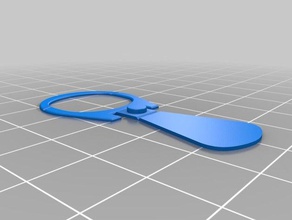 pull tab art can opener 3d print model - Mito3D