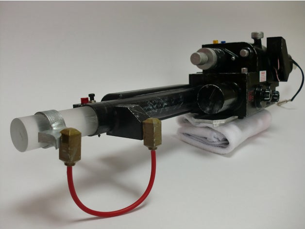 ghostbusters proton pack de nêutrons projéteis adereços 3D print model - Mito3D
