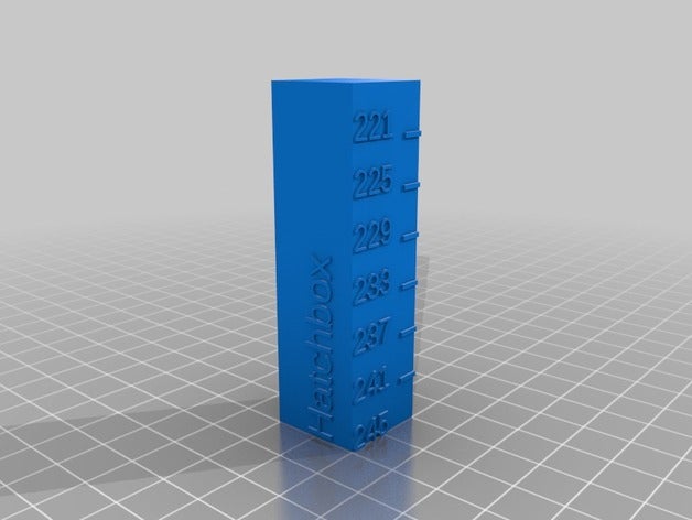 tevo vedova nera - hatchbox abs 245-220 Stampa 3d prove su misura 3D print model - Mito3D