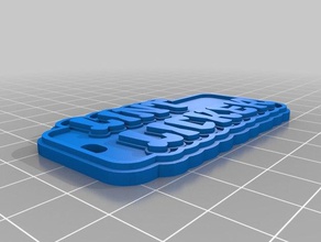 cliff Schlüsselanhänger kundengebundene 3d print model - Mito3D